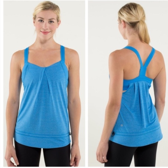LULULEMON Rest Less Tank in Heathered Cornflower 8 - Picture 2 of 9